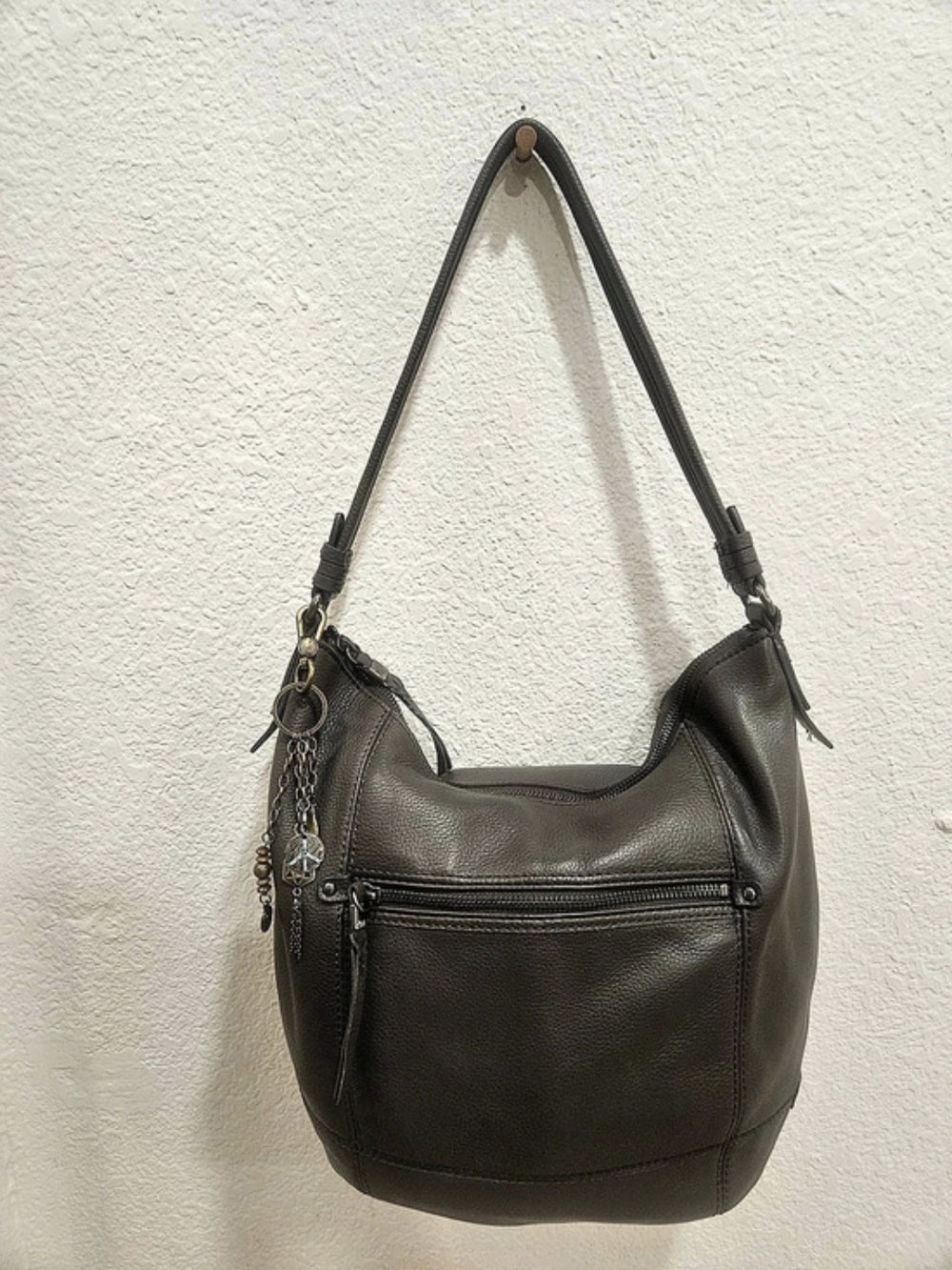 The Sak Sequoia Leather Hobo Brown Bag